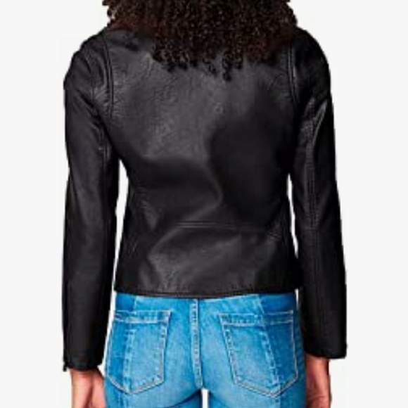 BLANKNYC Faux Leather Moto Jacket Women’s, Size Large - Picture 3 of 7